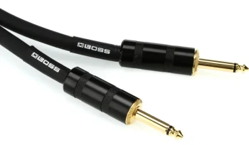 Roland BSC-3 3ft/1m 14AWG Speaker Cable with 2 x 2.1mm² Copper Conductors and 24K Gold-Plated Contacts for Guitar and Bass Amplifiers (BSC-3)