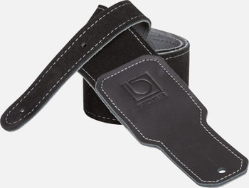 Roland BSS-25-BLK 2.5-Inch Black Premium Suede Guitar Strap with Adjustable 40–55-Inch Length for Guitar and Bass (BSS-25-BLK)