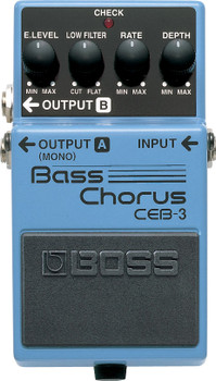 BOSS CEB-3 Bass Chorus Effects Pedal, Split-Frequency Chorus with Low Filter, Effect Level, Rate and Depth Controls for Bass Guitar (CEB-3)