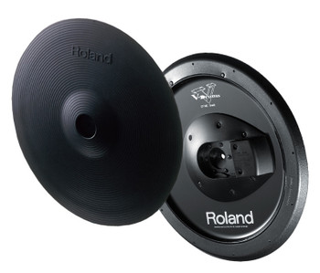ROLAND 14-Inch V-Cymbal Crash Pad, 2-Zone with Choke Control (CY-14C)