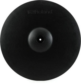 ROLAND 16-Inch Thin V-Cymbal Ride/Crash Pad, 2-Zone/3-Zone with Dual Outputs, Acoustic Design 5 Series (CY-16R-T)