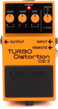 BOSS DS-2 Turbo Distortion Pedal with Dual Turbo Modes and Remote Switching (DS-2)