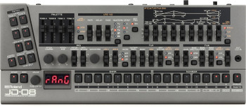 Roland JD-08 Boutique Series JD-800 Sound Module with 4-Part Layering, 2-Part Polyphonic Sequencer, Arpeggiator and USB-C Audio/MIDI (JD-08)