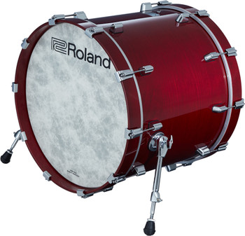 Roland KD-222-GC 22-Inch Electronic Kick Drum with Wood Shell, Gloss Cherry (KD-222-GC)
