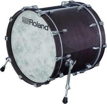 Roland KD-222-GE 22-Inch Electronic Kick Drum with Wood Shell, Gloss Ebony (KD-222-GE)