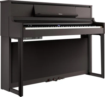 Roland LX-5 Digital Piano in Dark Rosewood with PHA-50 Hybrid Keyboard, Piano Reality Modeling, Triple Pedals, 4-Speaker Sound System, Bluetooth, and Matching Stand (LX-5-DR)