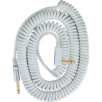 Vox White Coiled Instrument Cable 29.5ft (VCC090WH)