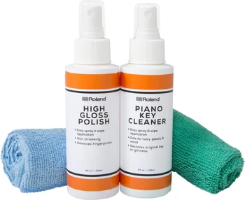 Roland PCK-HG High-Gloss Piano Polish & Care Kit with Key Cleaner and Microfiber Cloths (PCK-HG)