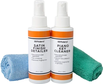 Roland PCK-SS Satin Sheen Piano Polish & Care Kit with Key Cleaner and Microfiber Cloths (PCK-SS)