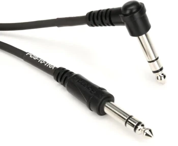 Roland PCS-10-TRA 1/4" TRS Percussion Trigger Cable, Straight-to-Right-Angle, 1.5m (PCS-10-TRA)