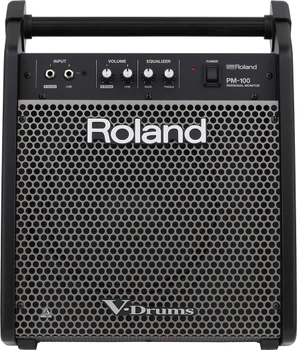 Roland PM-100 V-Drums Personal Monitor Speaker with 80W Power, 10-Inch Speaker, Tweeter, and Built-In Mixer (PM-100)