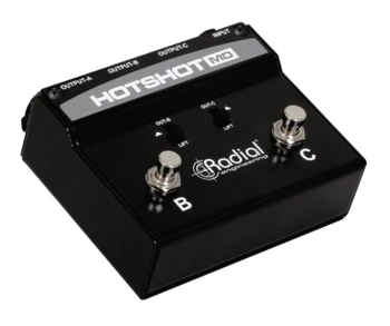Radial Engineering HotShot MD Dual Momentary Footswitch Microphone Switcher (R800 1501 00)