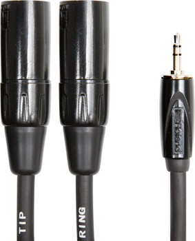 Roland Black Series 3 ft./1 m Balanced Interconnect Cable, 1/4" TRS to XLR Male (RCC-3-TRXM)