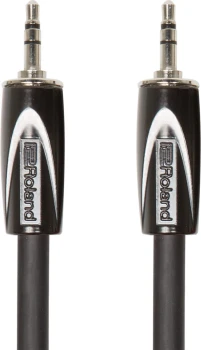 Roland Black Series 5 ft./1.5 m Balanced Interconnect Cable, 3.5 mm TRS to 3.5 mm TRS (RCC-5-3535)