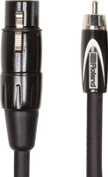 Roland Black Series 5 ft./1.5 m Interconnect Cable, XLR Female to RCA (RCC-5-RCXF)