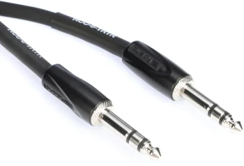 Roland Black Series 5 ft./1.5 m Balanced Interconnect Cable, 1/4" TRS to 1/4" TRS (RCC-5-TRTR)