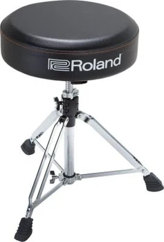Roland RDT-RV-U Round Drum Throne with Oversized Vinyl Seat, Double-Braced Chrome Base (RDT-RV-U)