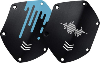 V-MODA M-200 Brushed Black Shield Kit, Custom Aluminum Earcup Shields (OV2-BDBLACK)