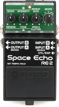 BOSS RE-2 Space Echo Guitar Effects Pedal, Tape Echo and Spring Reverb (RE-2)