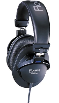 Roland RH-200 Professional Monitor-Grade Closed-Back Stereo Headphones, 40mm Drivers, Rotating Earcups, Black (RH-200)