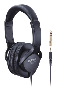 Roland RH-5 Closed-Back Stereo Headphones, 40mm Drivers, Lightweight Design, 3m Cable (RH-5)