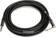 Roland RIC-B20A Black Series 20ft / 6m Instrument Cable, 1/4" TS Male to Right-Angle 1/4" TS Male, Oxygen-Free Copper Core (RIC-B20A)