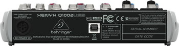 Behringer Q1002USB Premium 10-Input 2-Bus Mixer