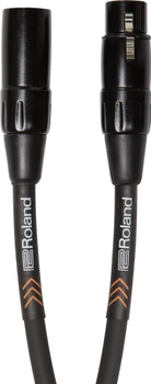 Roland Black Series 3 ft./1 m Microphone Cable, Heavy-Duty XLR Connectors, Oxygen-Free Copper (RMC-B3)