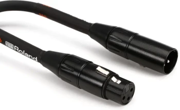 Roland Black Series 5 ft./1.5 m Microphone Cable, Heavy-Duty Connectors, Oxygen-Free Copper (RMC-B5)