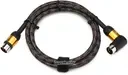 Roland Gold Series 5 ft./1.5 m MIDI Cable, Angled/Straight Connectors, Gold-Plated Contacts, 4-Conductor Configuration (RMIDI-G5A)