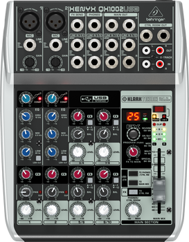 Behringer QX1002USB Premium 10-Input 2-Bus Mixer with Mic and Compressors