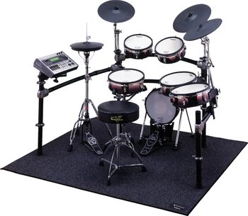 Roland TDM-10 Heavy-Duty Drum Mat, Medium Size, 3-Layer Construction, Shock Absorption, Noise Reduction, and V-Drums Logo (TDM-10)