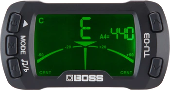 BOSS TU-03 Clip-On Tuner & Metronome for Guitar, Bass, Ukulele, Violin, and Other Stringed Instruments (TU-03)