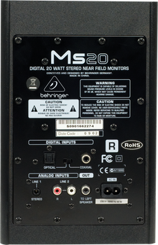 Behringer MS20 24-Bit/192 kHz Digital 20-Watt Stereo Near Field Monitors