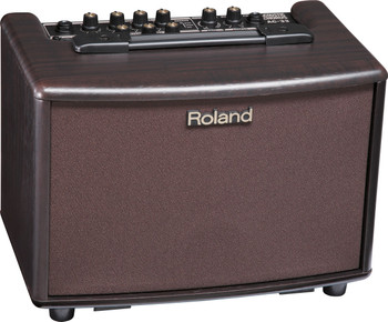 Roland AC-33RW Battery-Powered Stereo Acoustic Guitar Amplifier with Phrase Looper, Dual Channels, DSP Effects, and Rosewood Finish for Live Performance and Portable Playing (AC-33RW)