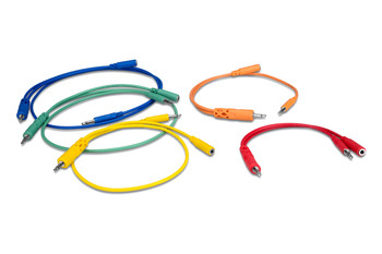 Hosa Technology Hopscotch Patch Cables 3.5 mm TS with 3.5 mm TSF Pigtail to 3.5 mm TS (Various Lengths)