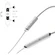 V-MODA Forza Wireless In-Ear Sports Headphones with Bluetooth, Silver (FRZM-W-SV)