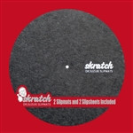 Stokyo Skratch 12-Inch Slipmats (Pair) W/ 2 X Slipsheets By Dr. Suzuki