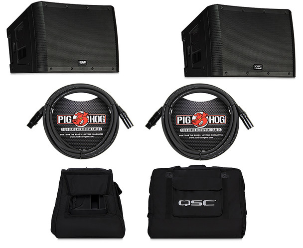 QSC Audio KLA12 Powered Line Array Loudspeakers Bundle