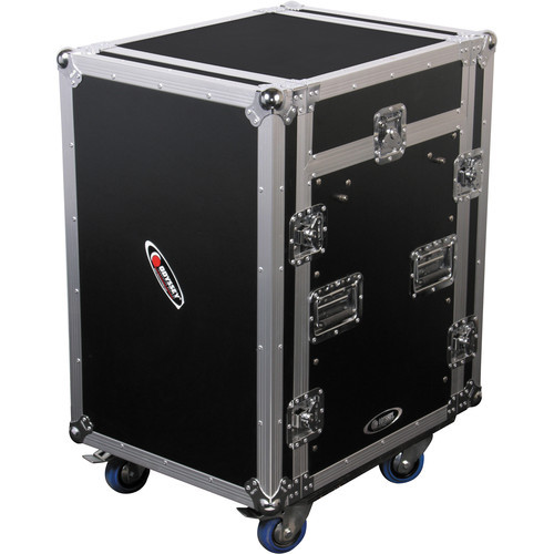 Odyssey Pro Combo Rack Case With Wheels 11U Top Rack & 12U Bottom Rack