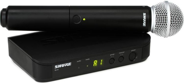 Shure BLX24/SM58 Wireless Handheld Microphone System - H11 Band - Freq. 572 - 596 MHz