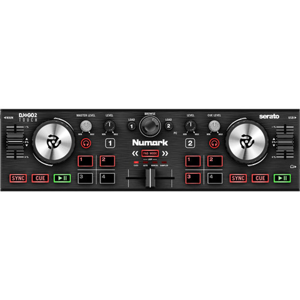 Numark DJ2GO2 Touch Pocket DJ Controller with Touch-Capacitive Jog Wheels