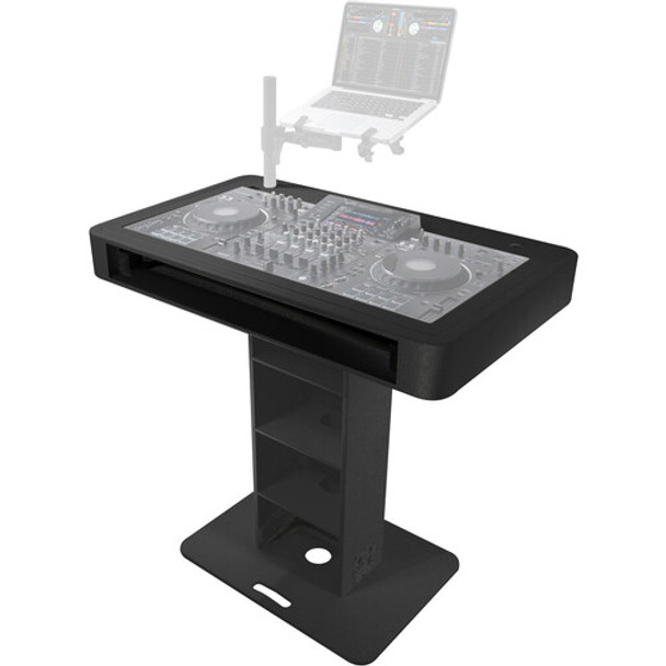 ProX XZF-DJCT BL DJ Control Tower / Podium Travel Stand for DJ Controllers with Hard Case (Black)