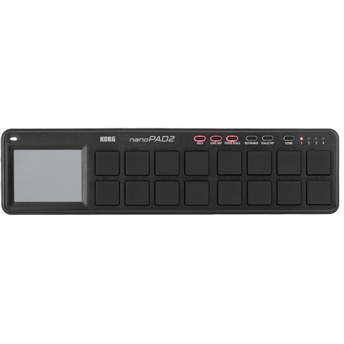 Korg Nano Pad 2 (Black) Portable MIDI Drumpad/Controller