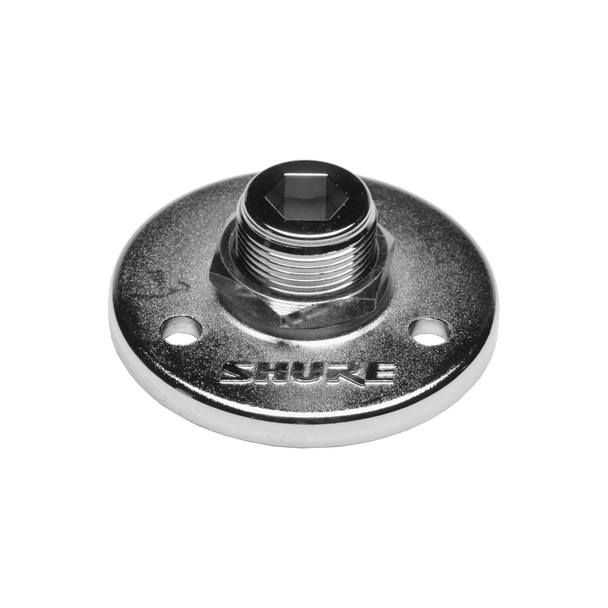 Shure A12 5/8"-27 Threaded Mounting Flange, Matte Silver