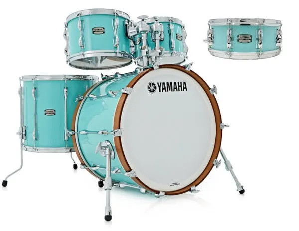 Yamaha, RC2F50JSFG Surf Green Recording Custom, 5-Piece Drum Shell Set