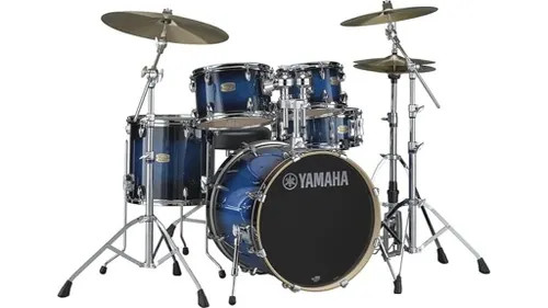 Yamaha SBP0F50 Stage Custom Birch 5-piece Shell Pack - Deep Blue Sunburst