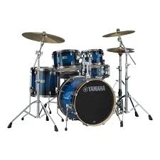 Yamaha, Stage Custom 5-Piece Drum Set with Hardware Set (Deep Blue Sunburst), SBP0F56WDUS