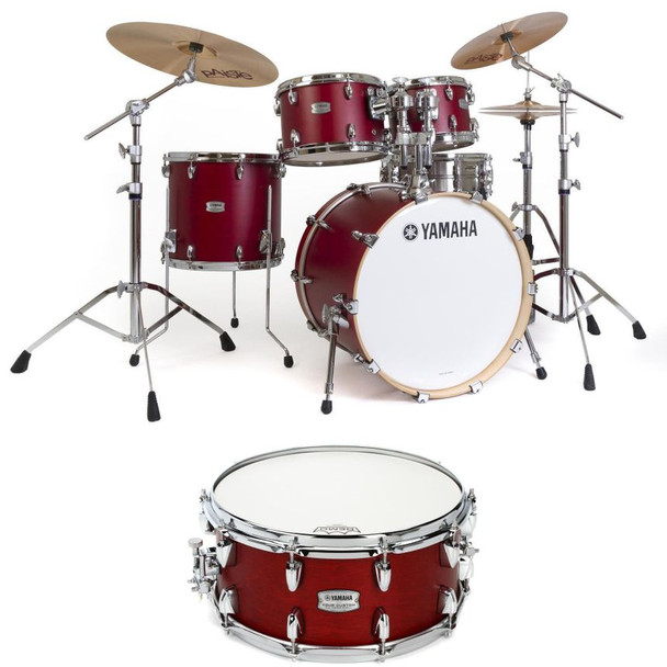 Yamaha, Tour Custom 6-Piece Drum Set with Matching Snare, TMP2F66CAS