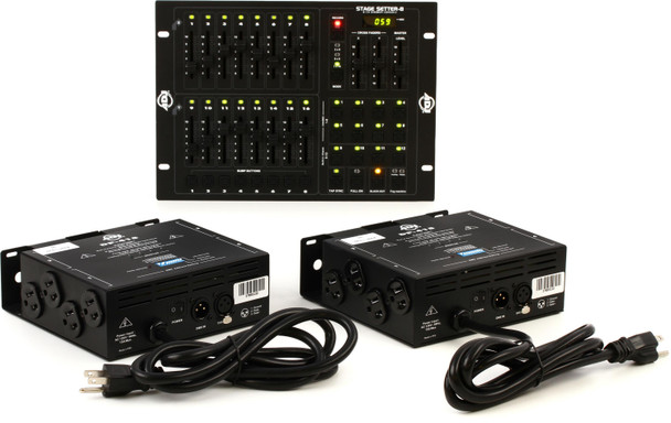 ADJ Stage Pak 1 Lighting Controller Package with Stage Setter-8 and Two DP-415 Dimmer Packs